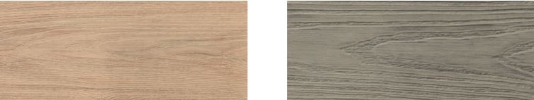 Terrassendiele #Stockholm CO-Wood solid db,  beidseitig Holz gemasert, muschel / stein